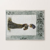 Illustratie van de  Mode Lady Feather Boa Pet Legpuzzel (Horizontaal)