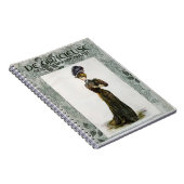 Illustratie van de Mode Lady Feather Boa Pet Notitieboek (Rechterzijde)