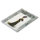 Illustratie van de Mode Lady Feather Boa Pet Notitieboek (Linkerzijde)