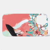 illustratie van de mode met roze flamingoflami Case-Mate iPhone case (Achterkant (horizontaal))