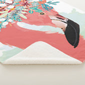 illustratie van de mode met roze flamingoflami sherpa deken (3/4)