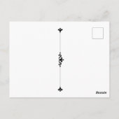 Illustratie van de Mode van de  rode kurkever Briefkaart (Achterkant)