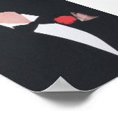 Illustratie van de Mode Vrouw Roken Poster (Hoek)