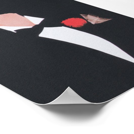 Illustratie van de  Mode Vrouw Roken Poster (Hoek)