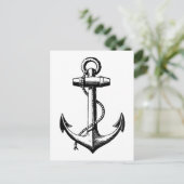  illustratie van de Nautical Anchor Briefkaart (Staand voorkant)