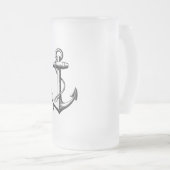  illustratie van de Nautical Anchor Matglas Bierpul (Voorkant rechts)