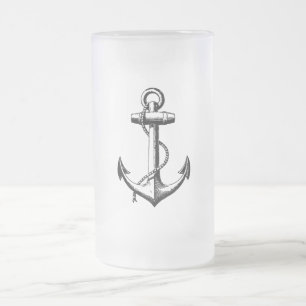  illustratie van de Nautical Anchor Matglas Bierpul