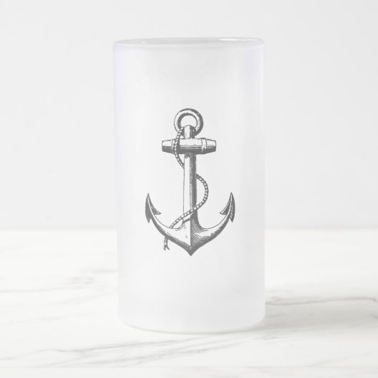  illustratie van de Nautical Anchor Matglas Bierpul (Center)