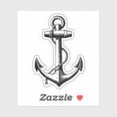  illustratie van de Nautical Anchor Sticker (Vel)