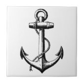  illustratie van de Nautical Anchor Tegeltje (Voorkant)