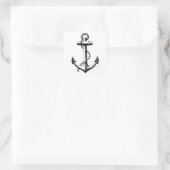 illustratie van de Nautical Anchor Vierkante Sticker (Tas)