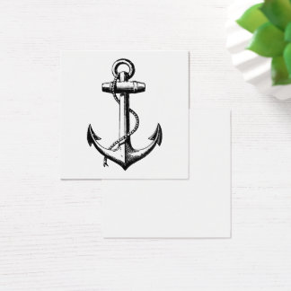  illustratie van de Nautical Anchor Vierkante Visitekaartjes