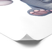 illustratie van de olifant van cartoon poster (Hoek)