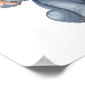 illustratie van de olifant van cartoon poster (Hoek)