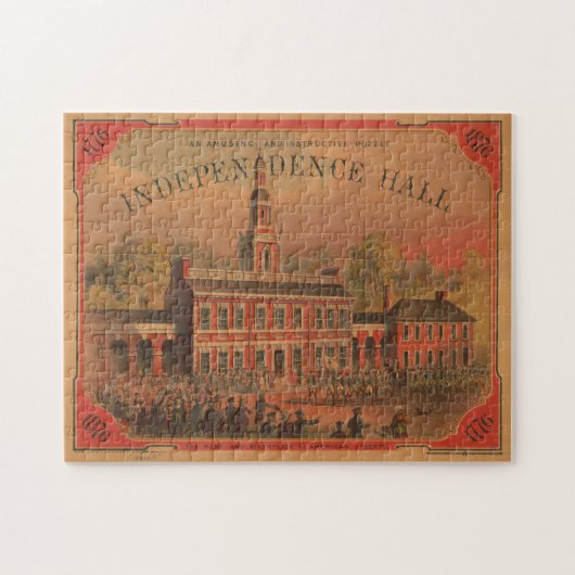 Illustratie van de  Onafhankelijkheidszaal (1878) Legpuzzel (Horizontaal)