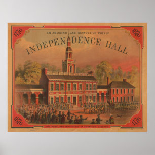 Illustratie van de  Onafhankelijkheidszaal (1878) Poster