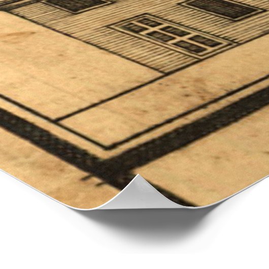  illustratie van de Onafhankelijkheidszaal Poster (Hoek)