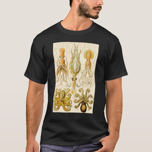 illustratie van de onderwateroctopus t-shirt (Voorkant)