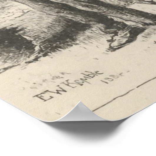 Illustratie van de oogklebes poster (Hoek)