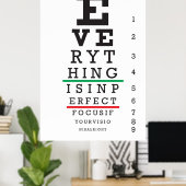 Illustratie van de optische ooggrafiek poster (Thuiskantoor)