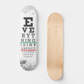 Illustratie van de optische ooggrafiek skateboard (Voorkant)