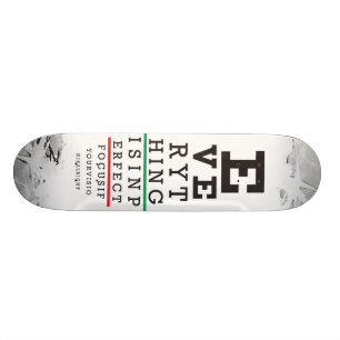 Illustratie van de optische ooggrafiek skateboard