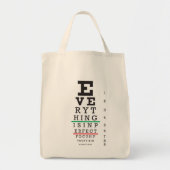 Illustratie van de optische ooggrafiek tote bag (Voorkant)