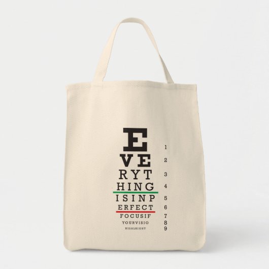 Illustratie van de optische ooggrafiek tote bag (Voorkant)