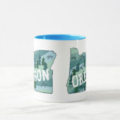 Illustratie van de Oregon State-kaart Mok (Midden)