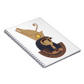 Illustratie van de oude Horus Egyptische god Notitieboek (Rechterzijde)