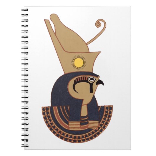 Illustratie van de oude Horus Egyptische god Notitieboek (Voorkant)