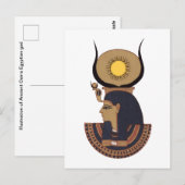 Illustratie van de oude Osiris Egyptische god Briefkaart (Voorkant / Achterkant)