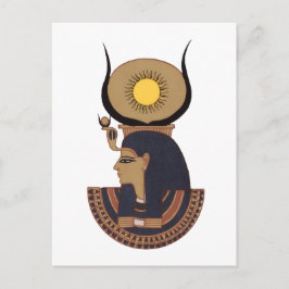 Illustratie van de oude Osiris Egyptische god Briefkaart