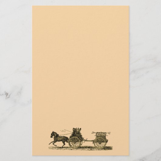 Illustratie van de -paardenbrandblusmotor briefpapier (Voorkant)
