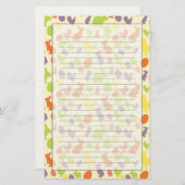 Illustratie van de Paasachtergrond Briefpapier (Voorkant / Achterkant)