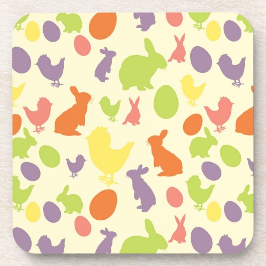 Illustratie van de Paasachtergrond Drankjes Onderzetter (Voorkant)