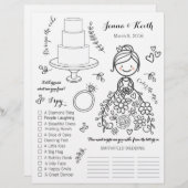 Illustratie van de pagina Activiteit Kinderen brui (Voorkant / Achterkant)