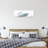 Illustratie van de passagier die onder de Titanic  Canvas Afdruk (Insitu (Slaapkamer))