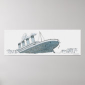 Illustratie van de passagier die onder de Titanic Poster (Voorkant)