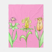 Illustratie van de patellentbloemen fleece deken (Voorkant)