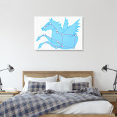 Illustratie van de Pegasus-constellatie Canvas Afdruk (Insitu (Slaapkamer))