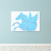 Illustratie van de Pegasus-constellatie Canvas Afdruk (Insitu (Houten vloer))