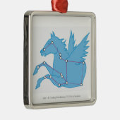 Illustratie van de Pegasus-constellatie Metalen Ornament (Rechts)