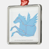 Illustratie van de Pegasus-constellatie Metalen Ornament (Links)