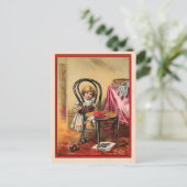  illustratie van de primer van het Antiek kind Briefkaart (Staand voorkant)