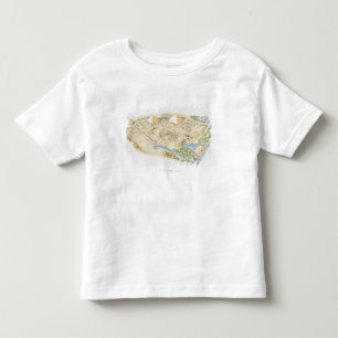 Illustratie van de Pyramides van Giza Kinder Shirts