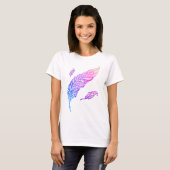 Illustratie van de rand van de rand van Edgy & Chi T-shirt (Voorkant volledig)