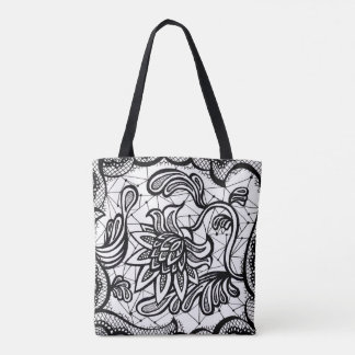 Illustratie van de rand van de rand van Edgy & Chi Tote Bag
