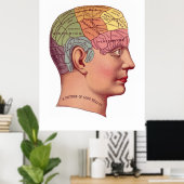 Illustratie van de  remfunctie poster (Thuiskantoor)