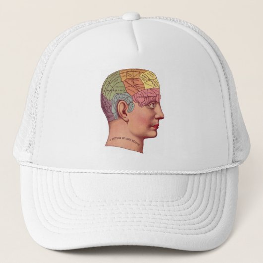 Illustratie van de remfunctie trucker pet (Voorkant)